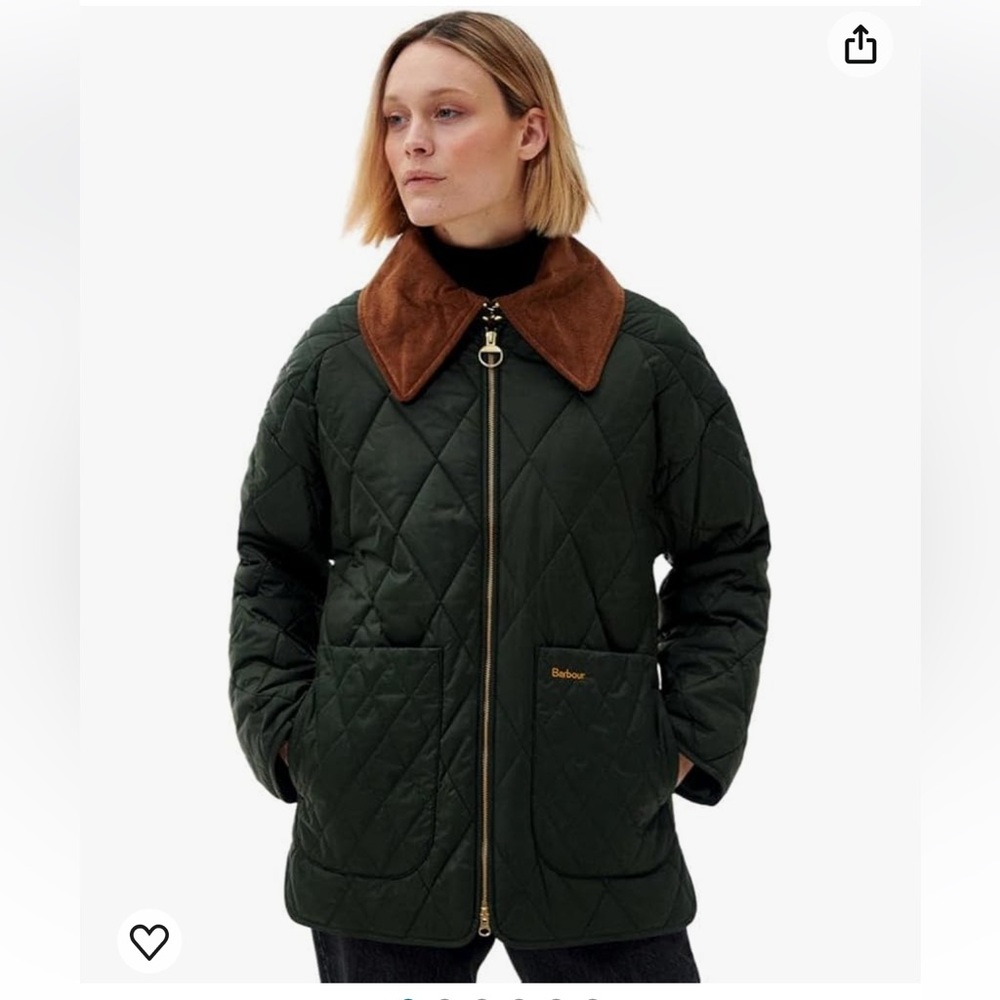 Barbour Women's Woodhall Quilted Jacket, Sage/Ancient